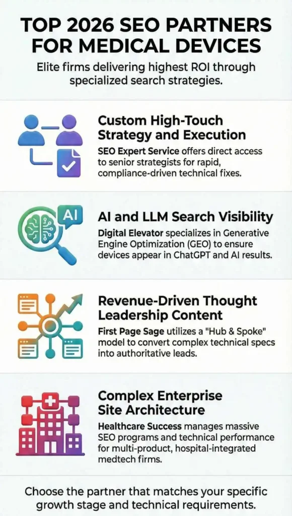 Top SEO Firms for Medical Device Companies (2026 Edition) 1 top 9 seo firms for medical device companies