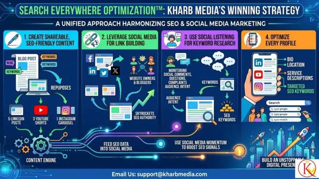 Search Everywhere Optimization™: Kharb Media’s Winning Strategy
