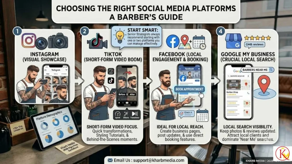 Social Media Marketing for Barbers 1 Choosing the Right Social Media Platforms