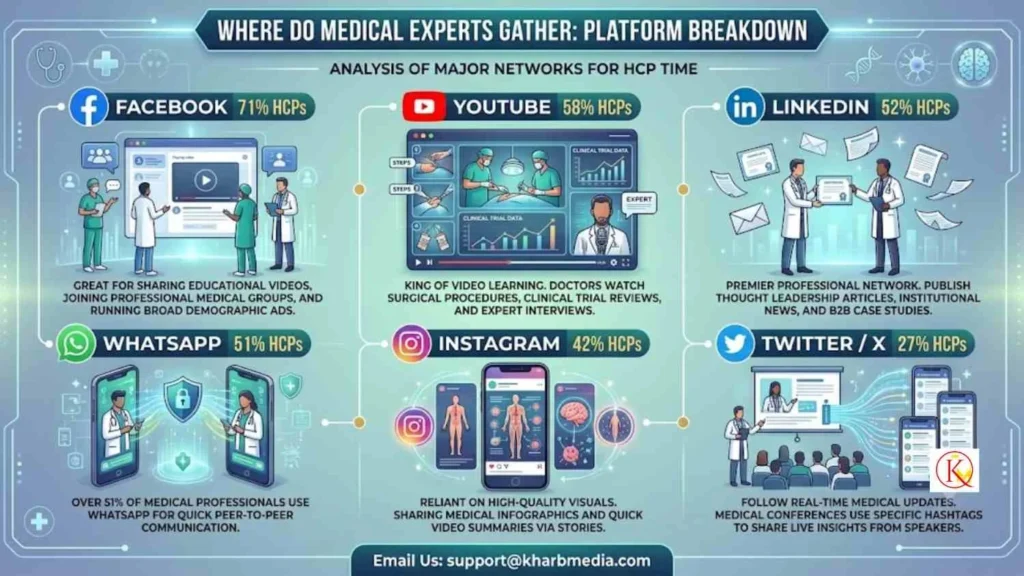 Social Media Marketing for Healthcare Professionals/HCPs 1 Platform Breakdown: Where Do Medical Experts Gather